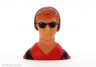 1/10 de Escala Hombre Estatua piloto con Glasses para R/C Plano de Orange